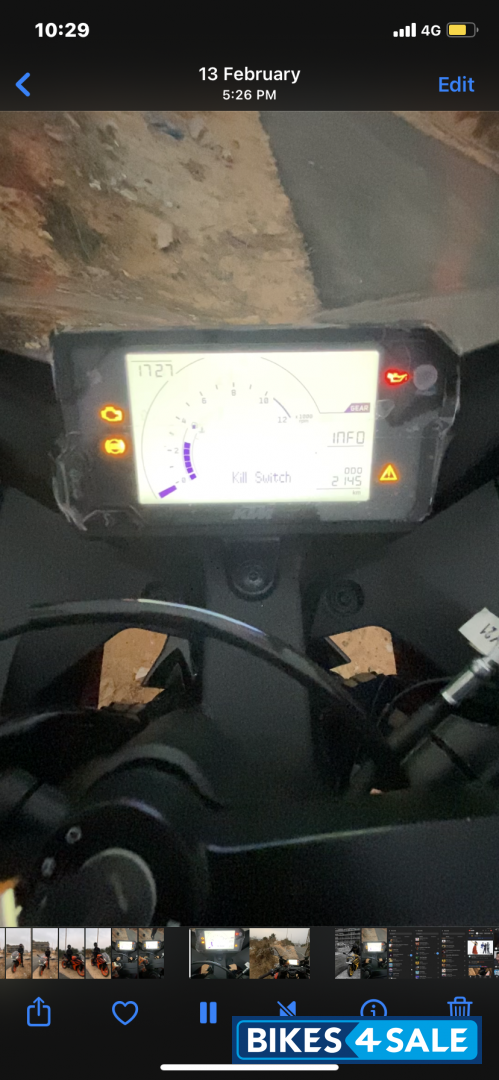 Black And Orange KTM RC 200 2022