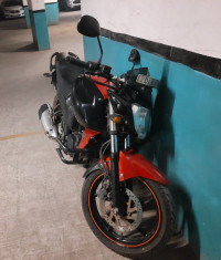 Black-orange Yamaha FZ-S