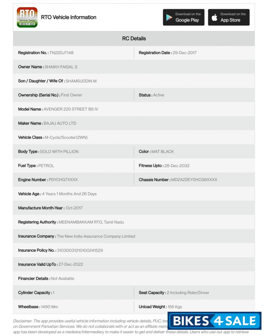 Bajaj Avenger Street 220