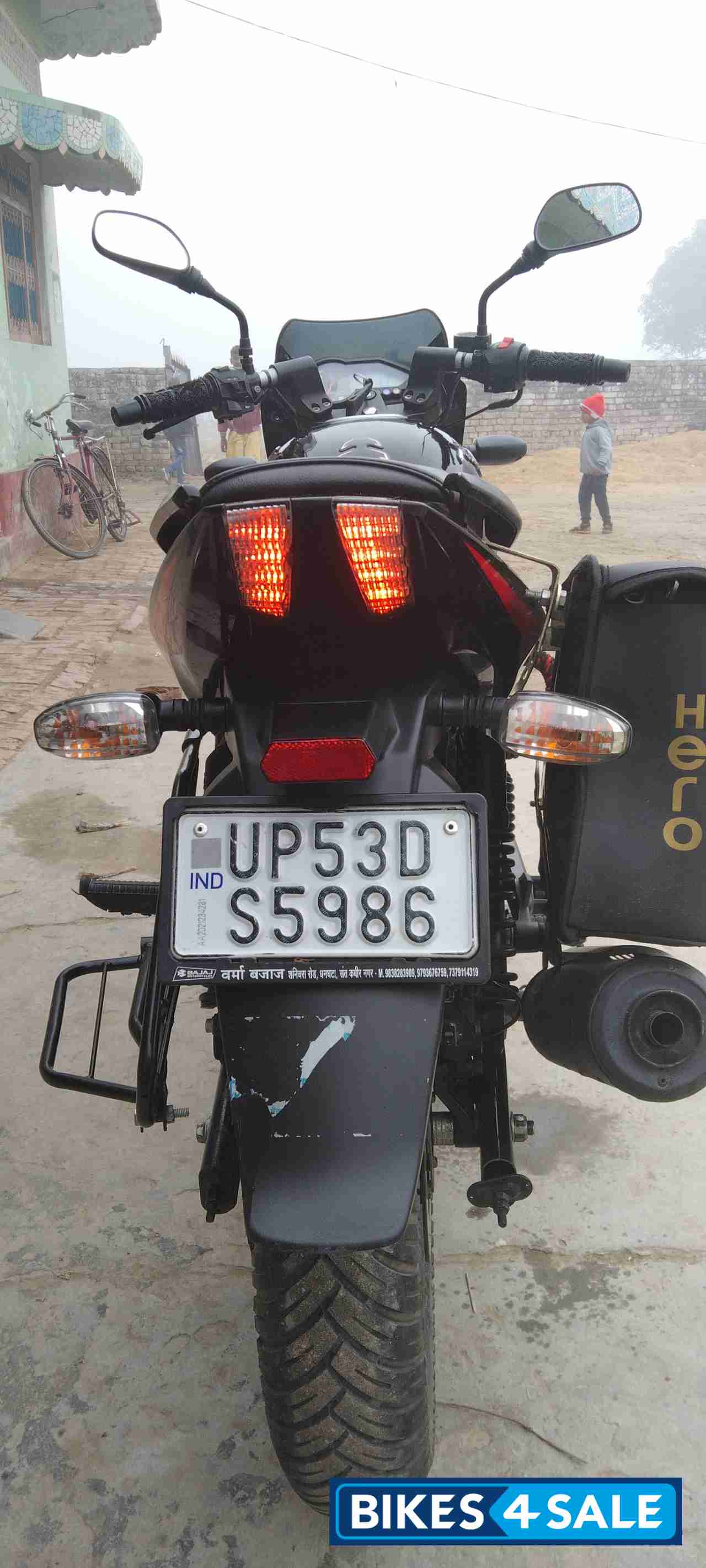 Red Black Bajaj Pulsar 150 Twin Disc BS6