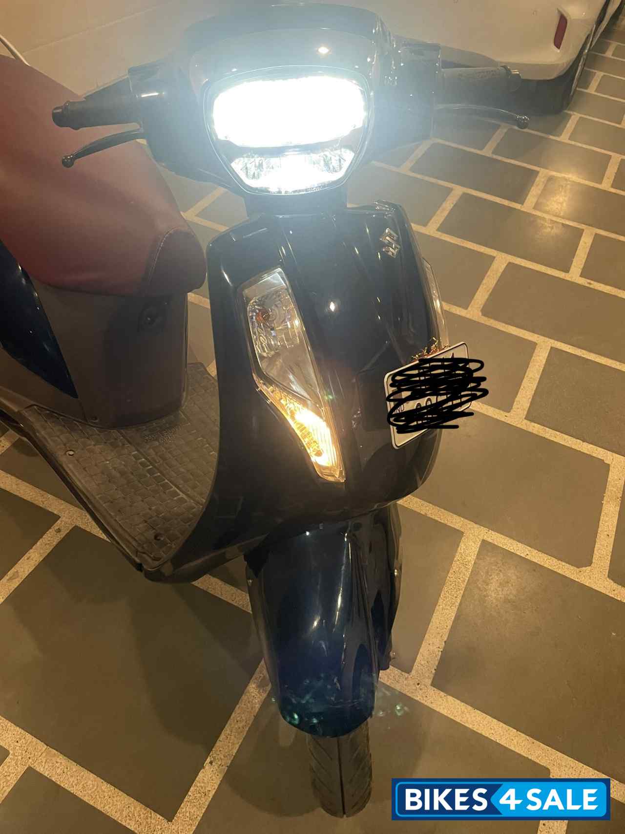 Blue Suzuki Access 125 Special Edition BS6