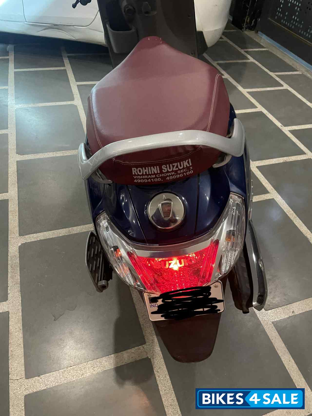 Blue Suzuki Access 125 Special Edition BS6