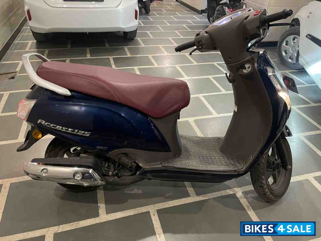 Blue Suzuki Access 125 Special Edition BS6