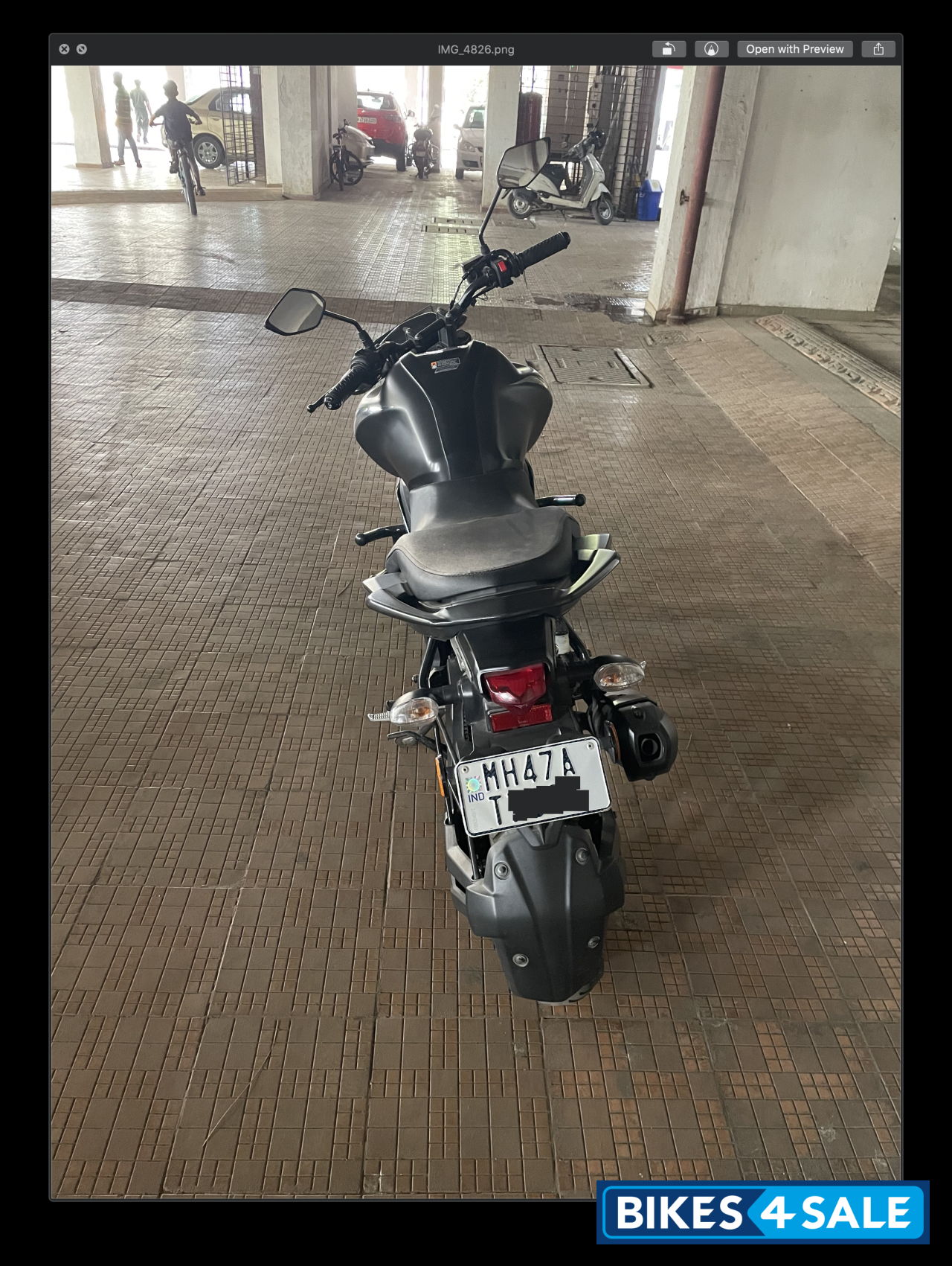 Matte Black Yamaha FZ-S FI V3 BS6