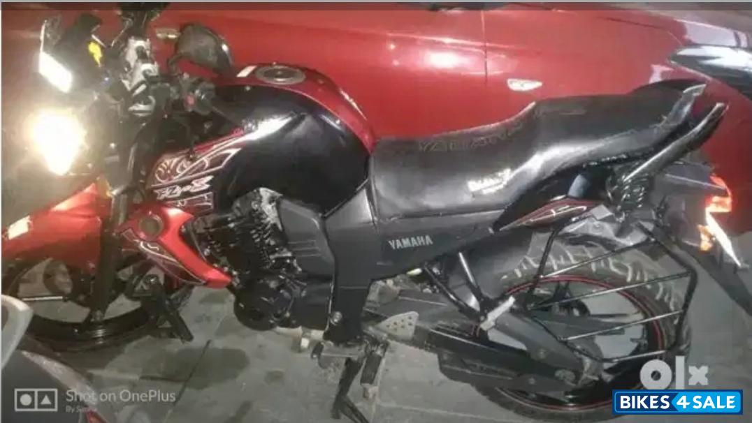 Black And Red Yamaha FZ-S