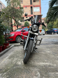 Blue Royal Enfield Thunderbird 500