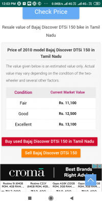 Bajaj Discover DTSi 150