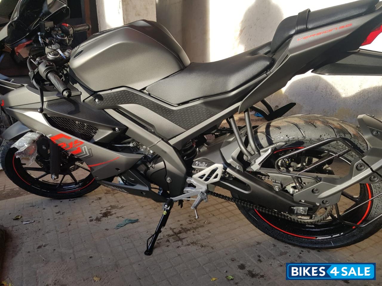 Red Grey Yamaha YZF R15 V3 BS6