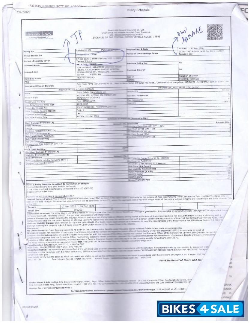 Silver And Gold Royal Enfield Meteor 350