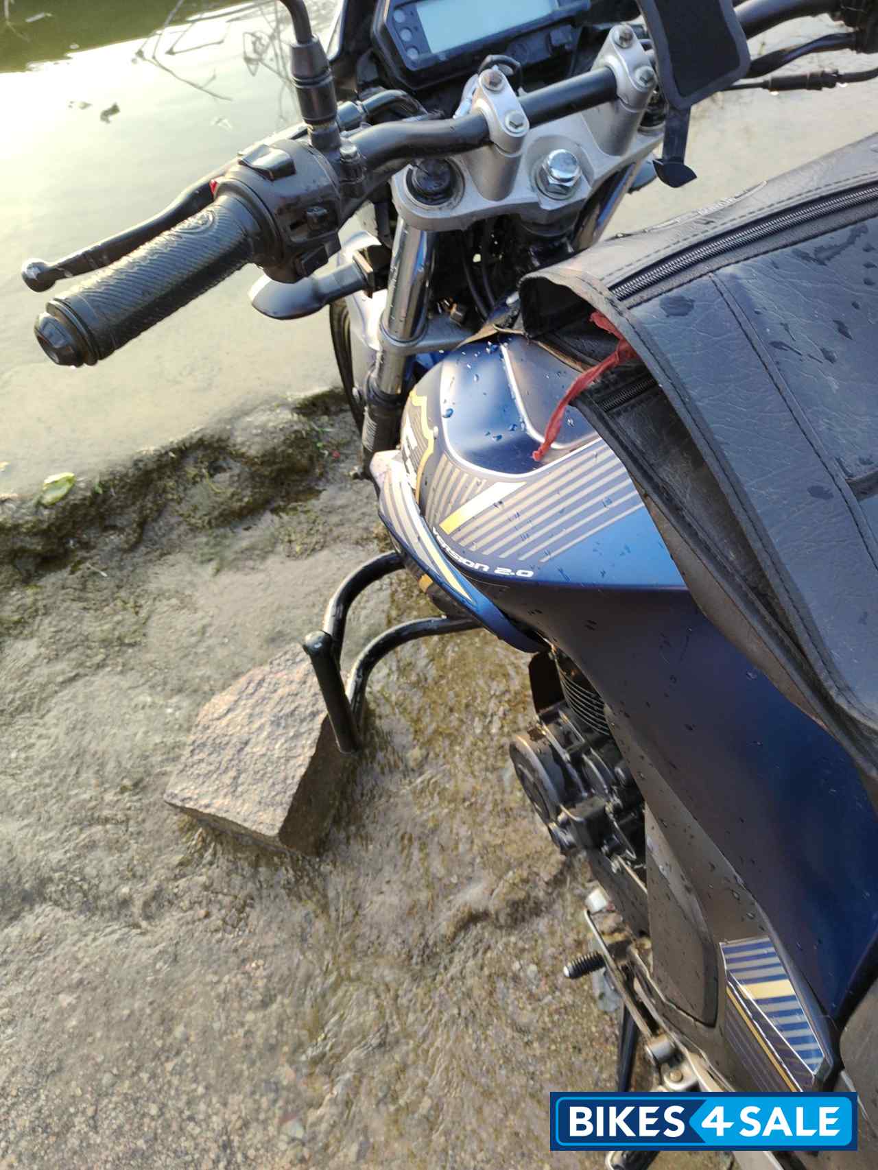 Almond Matt Blue Yamaha FZ-S FI V2