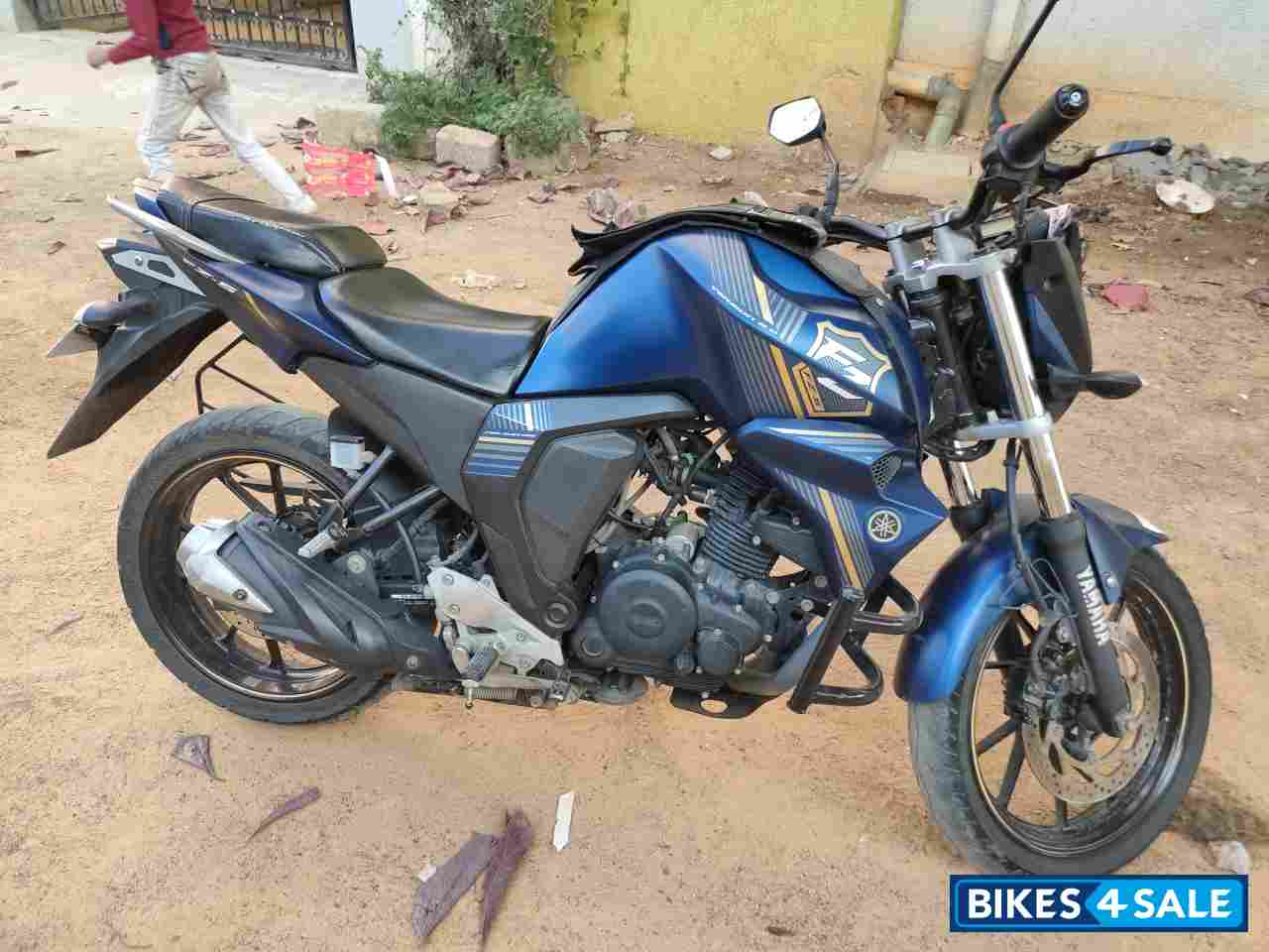 Almond Matt Blue Yamaha FZ-S FI V2