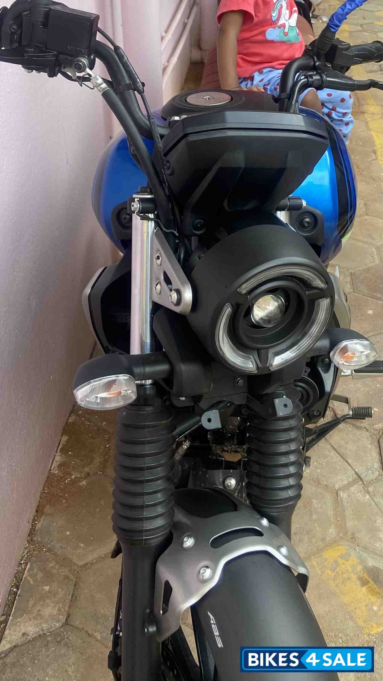 Blue Yamaha FZ-X