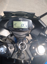 Blue Suzuki Gixxer SF