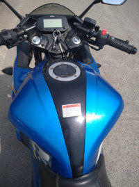 Blue Suzuki Gixxer SF