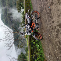 Black And Orange KTM Duke 390