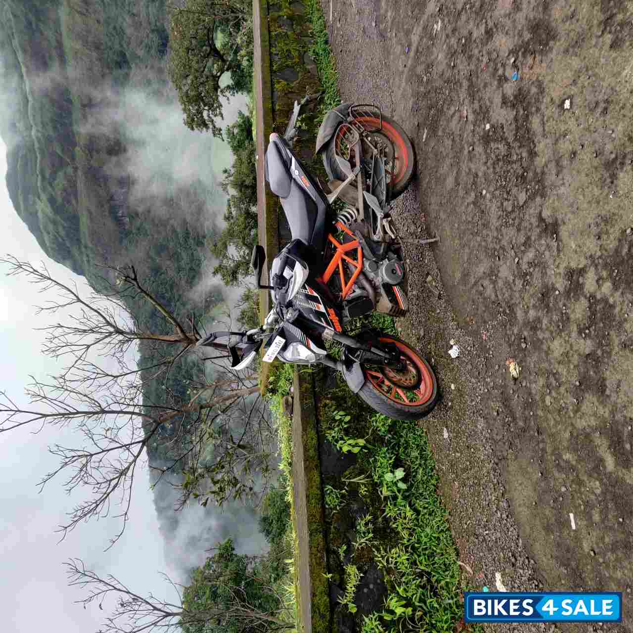 Black And Orange KTM Duke 390