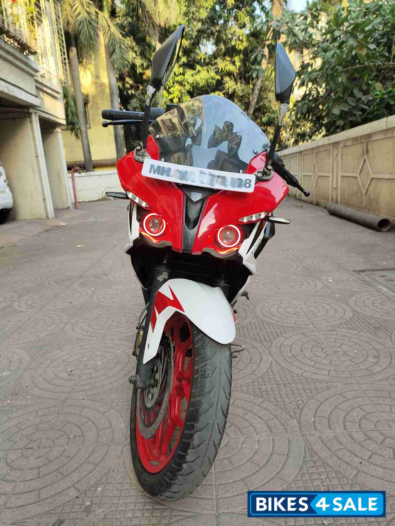 Red & White Bajaj Pulsar RS 200 ABS