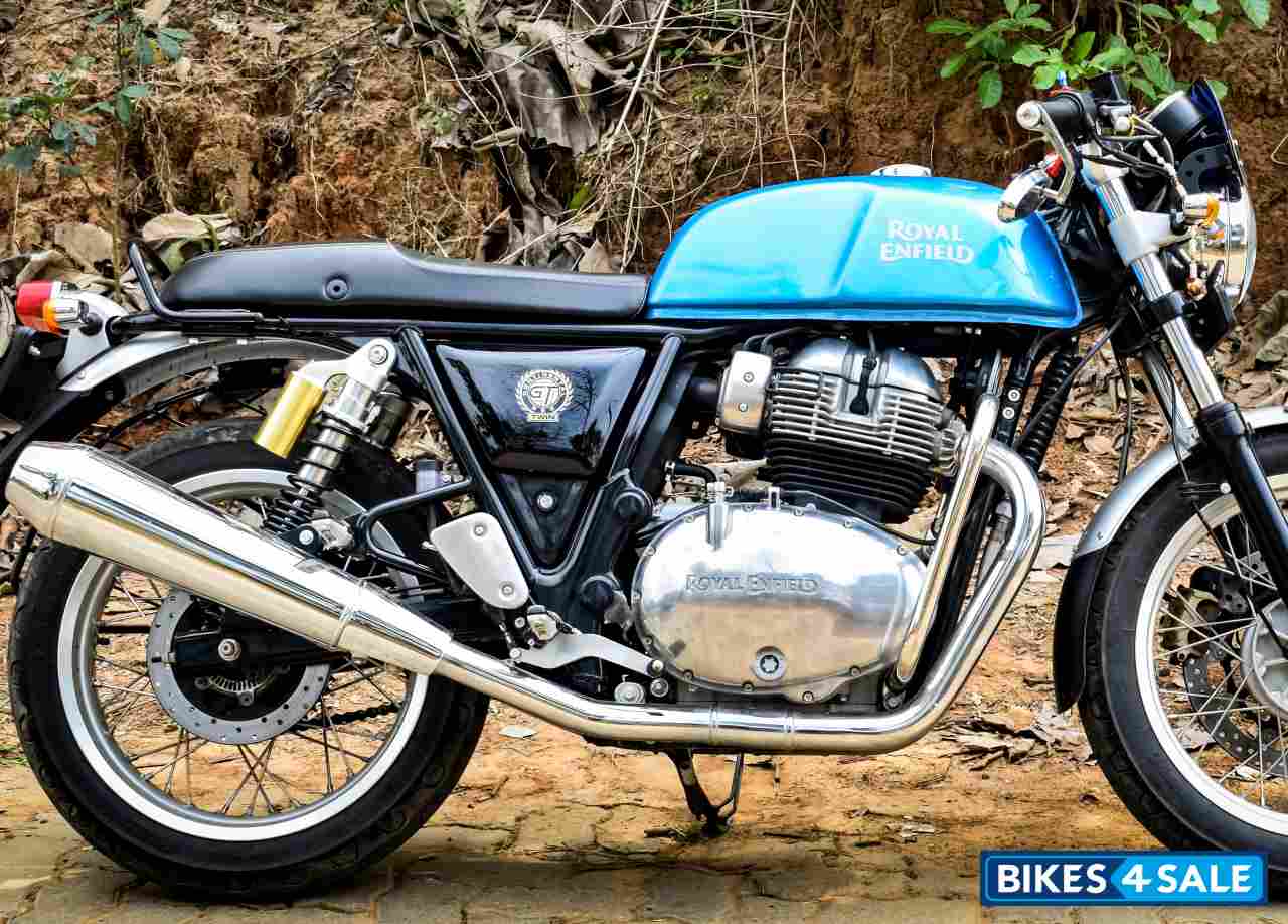 Blue Royal Enfield Continental GT 650 Twin