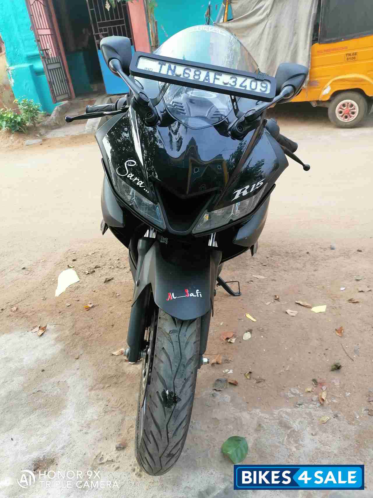 Mat Black Yamaha YZF R15 V3
