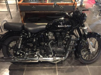 Pure Black Royal Enfield Classic 350 Single Channel BS6