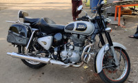 Silver Royal Enfield Classic 500