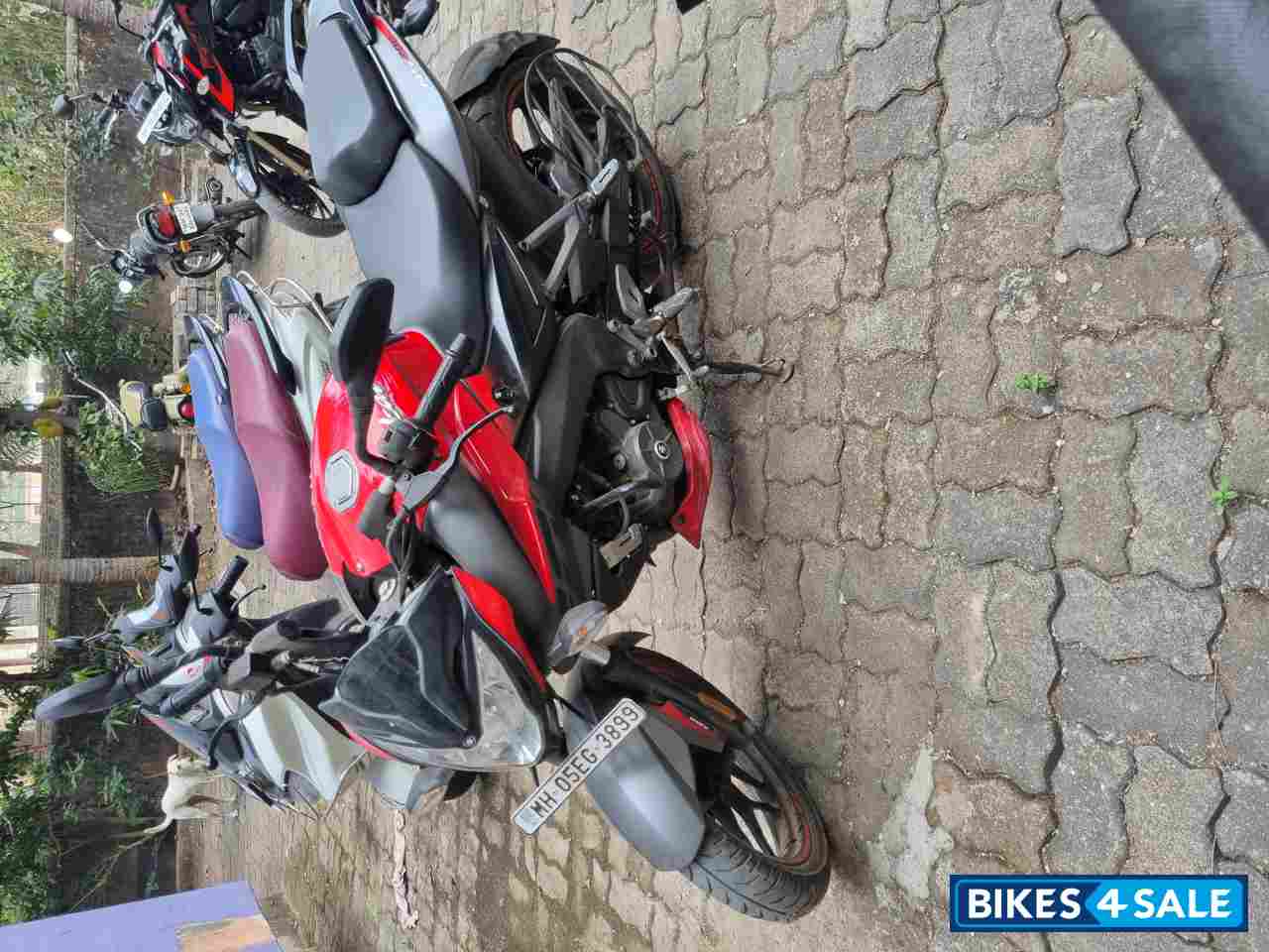 Red Bajaj Pulsar 200 NS ABS