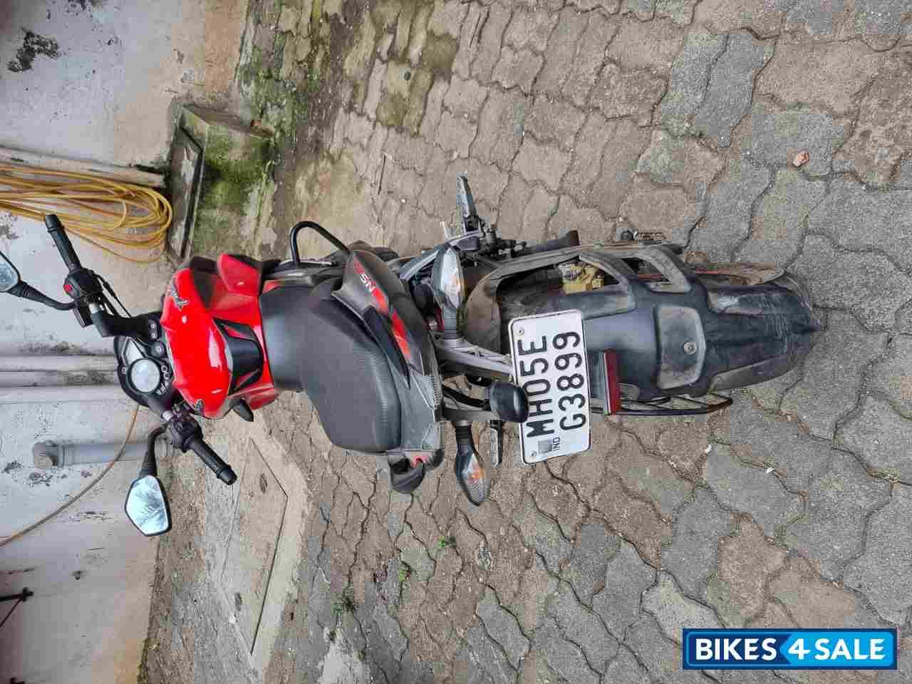 Red Bajaj Pulsar 200 NS ABS