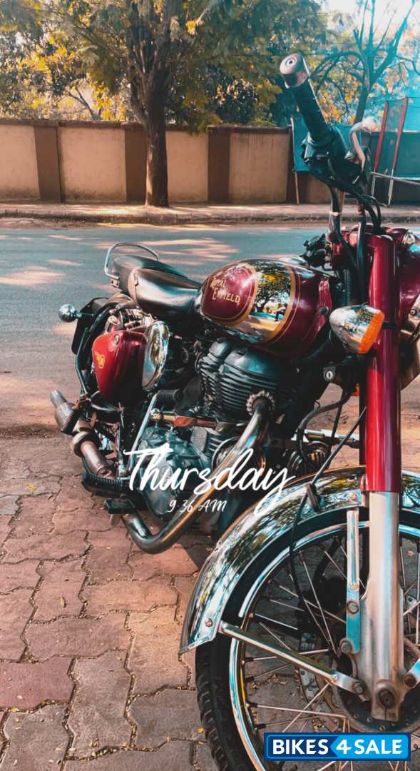 Maroon +crome Royal Enfield Classic Chrome