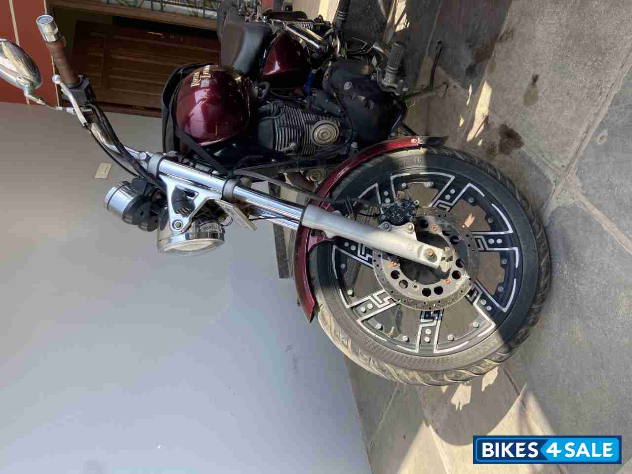 Maroon Royal Enfield Thunderbird 500