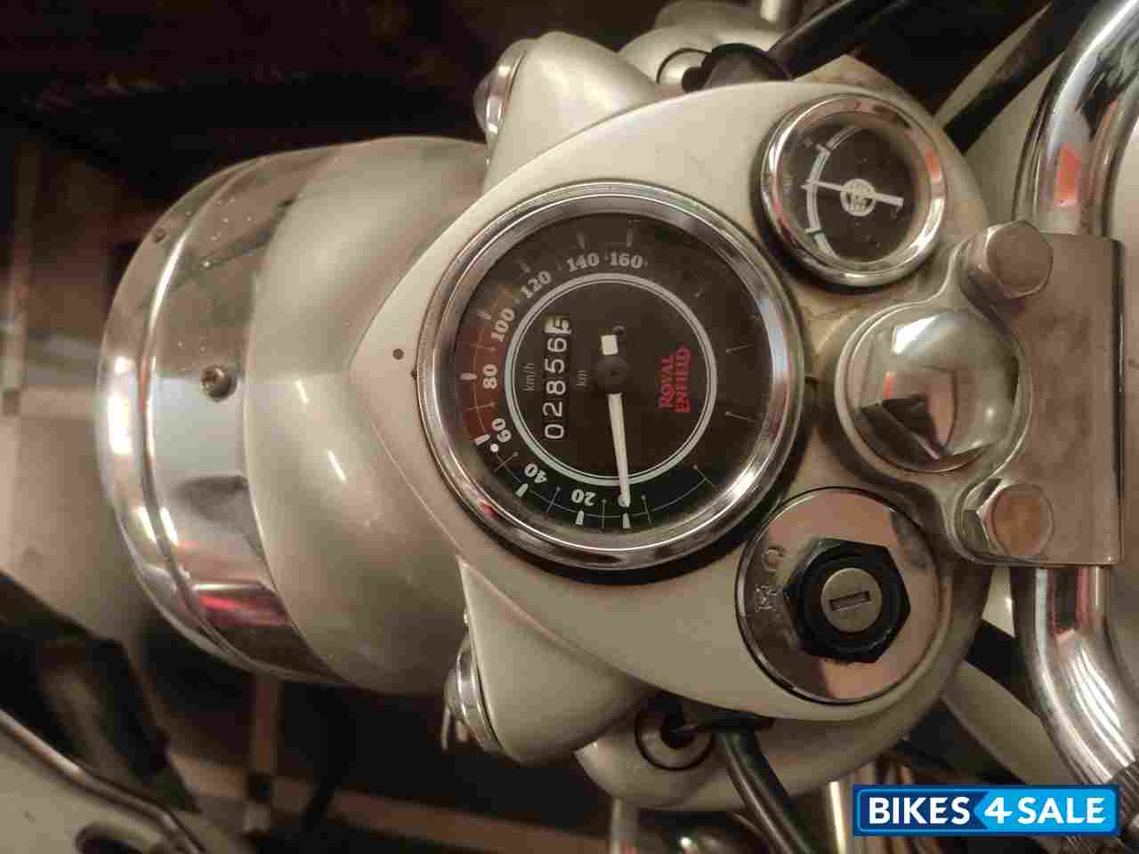 Silver Royal Enfield Bullet Electra