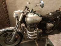 Silver Royal Enfield Bullet Electra