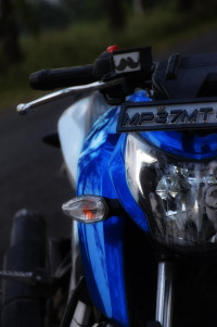 Blue And White TVS Apache RTR 160 4V