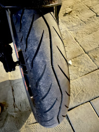 White KTM Duke 390 BS6