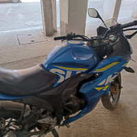 Blue Suzuki Gixxer SF
