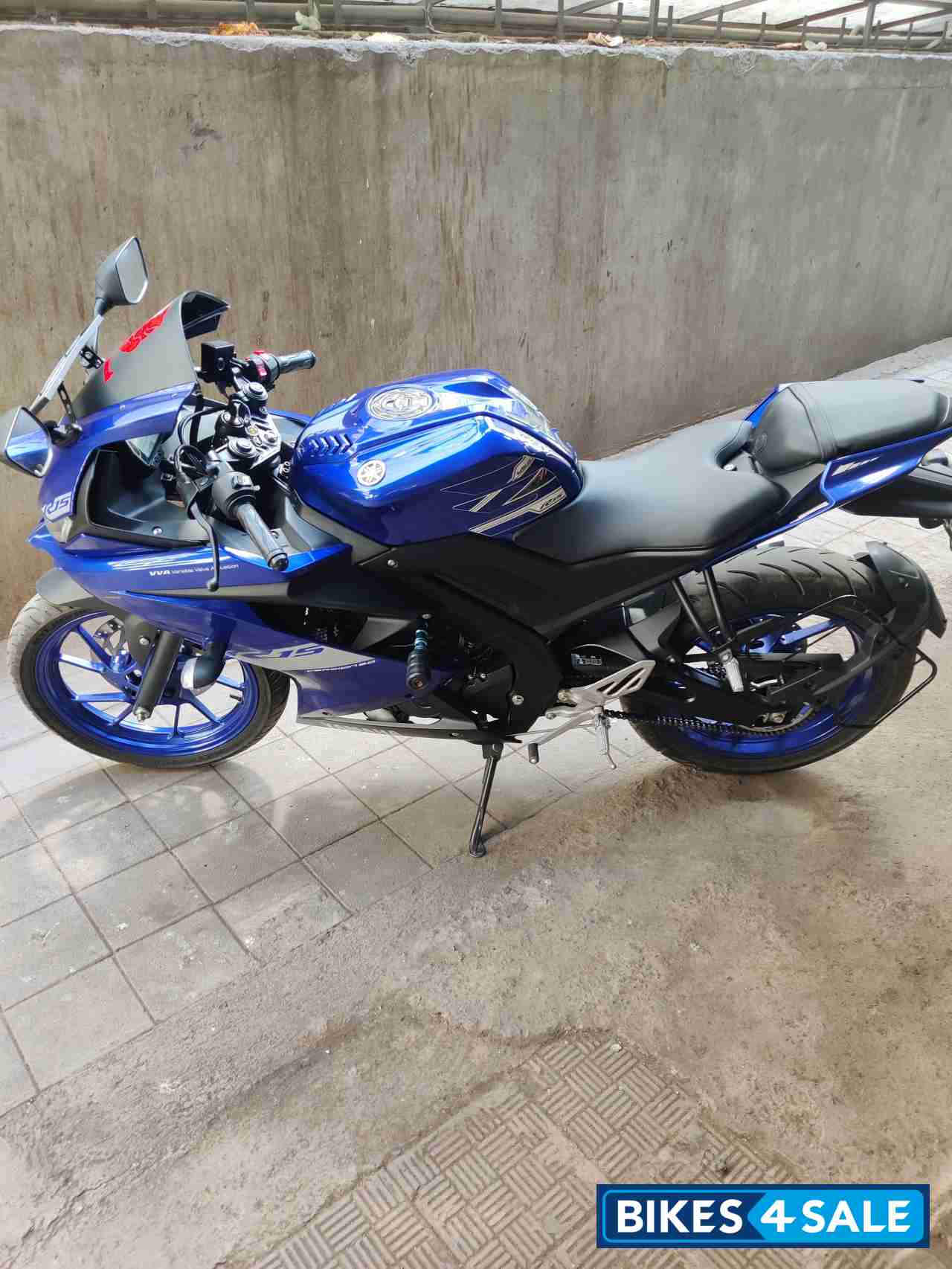 Blue Yamaha YZF R15 V3