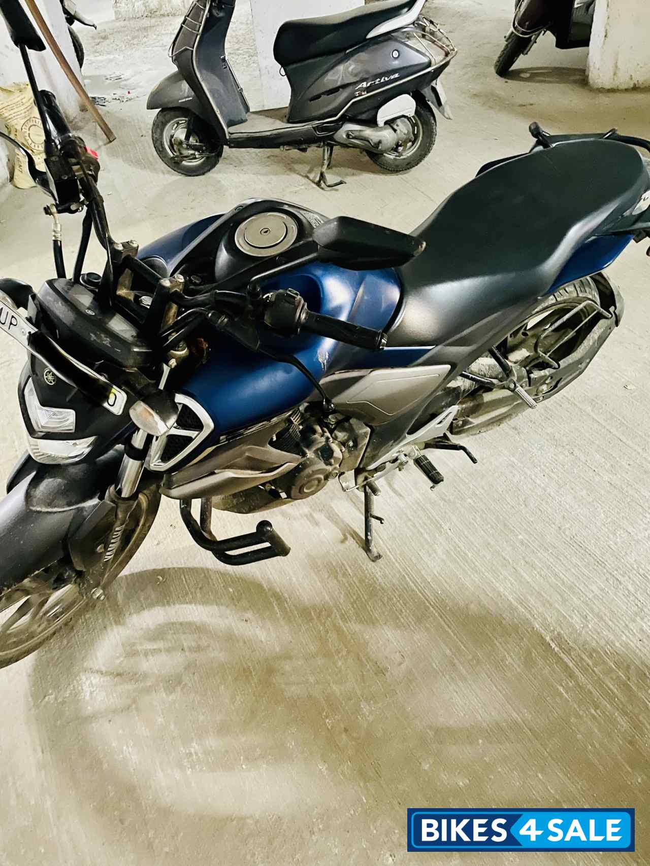 Blue Yamaha FZ FI V3 BS6