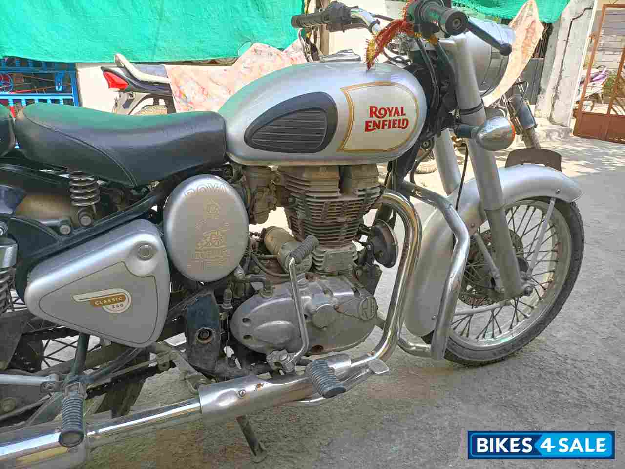 Silver Royal Enfield Classic 350