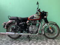 Red Chrom Royal Enfield Classic 350 Dual Channel BS6