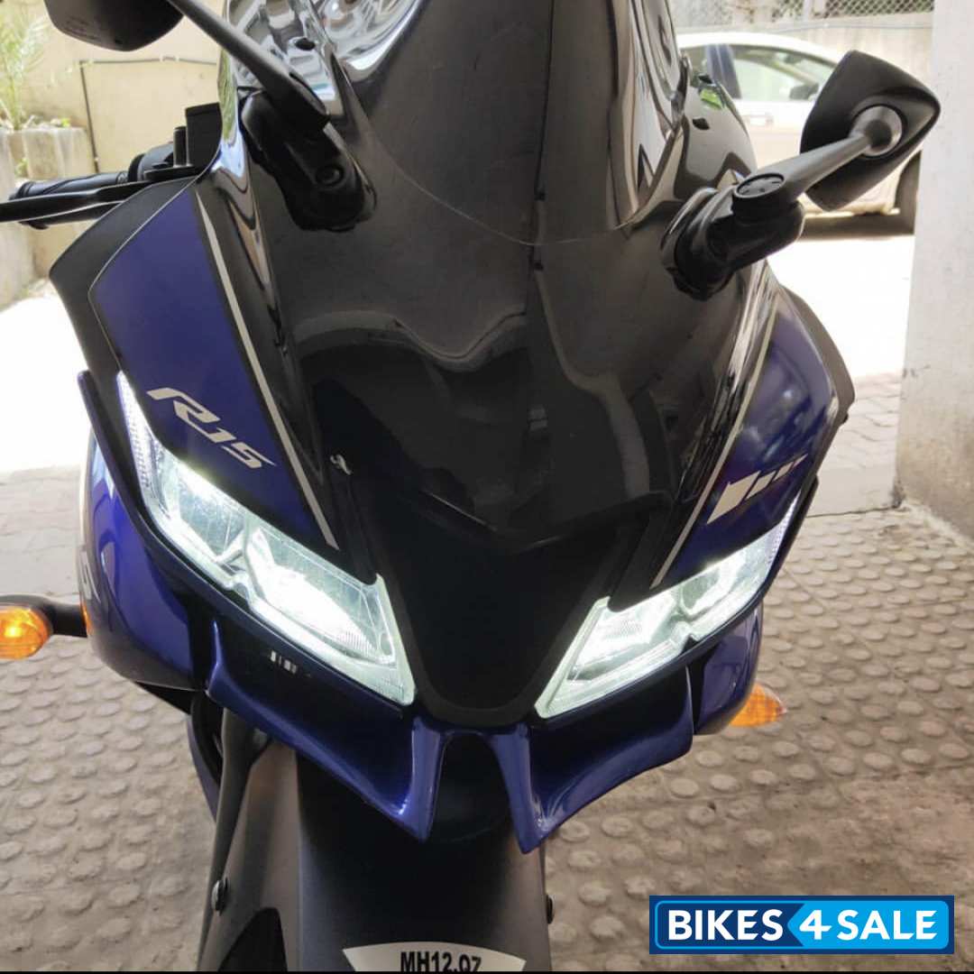 Blue Yamaha YZF R15 V3