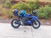 Blue Yamaha YZF R15 V3