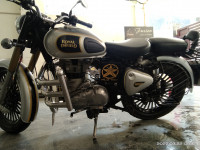 Silver Black Royal Enfield Classic 350