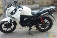 White Honda CB Twister