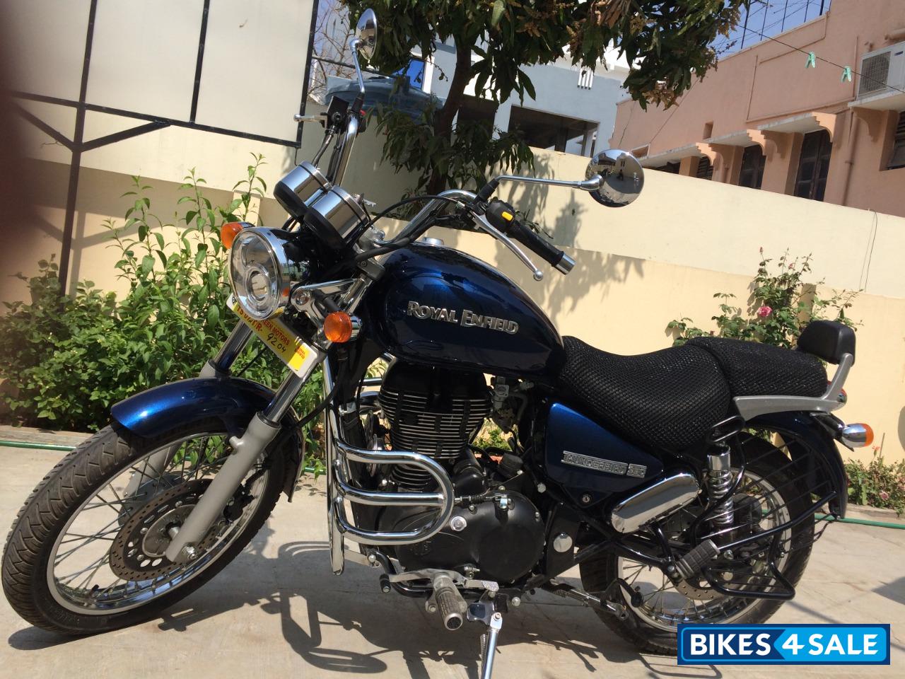 Blue Royal Enfield Thunderbird 350