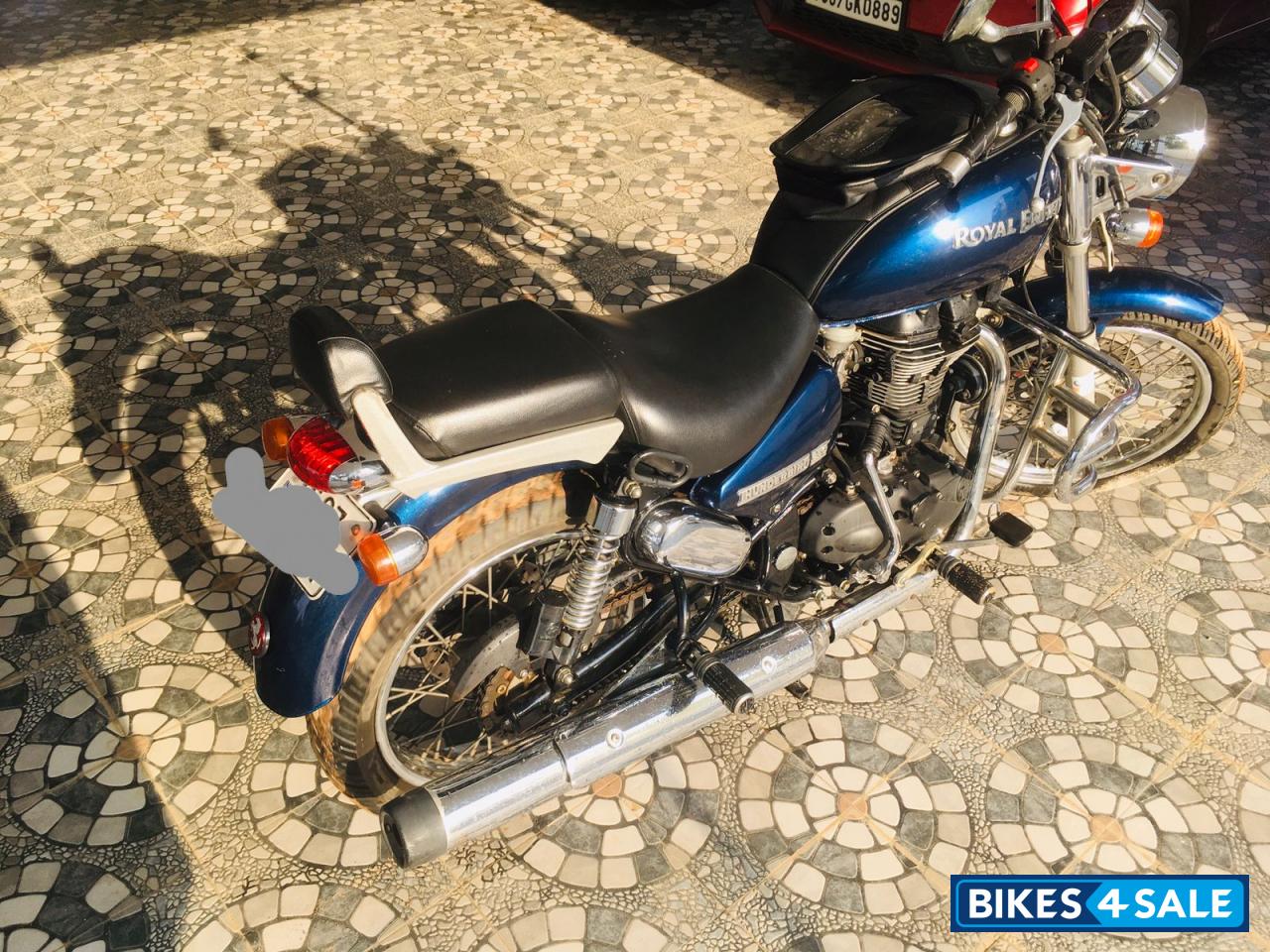 Blue Royal Enfield Thunderbird 350