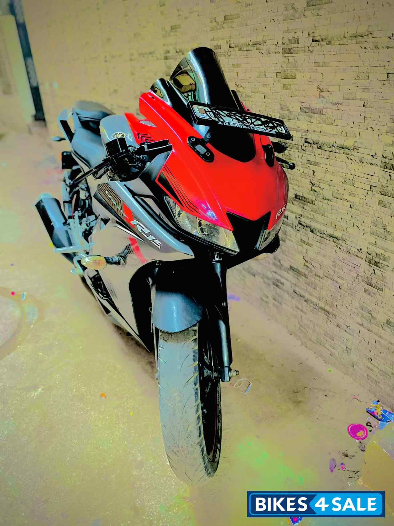 Red Yamaha YZF R15 V3