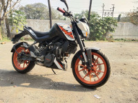 Orange & White KTM Duke 200 ABS