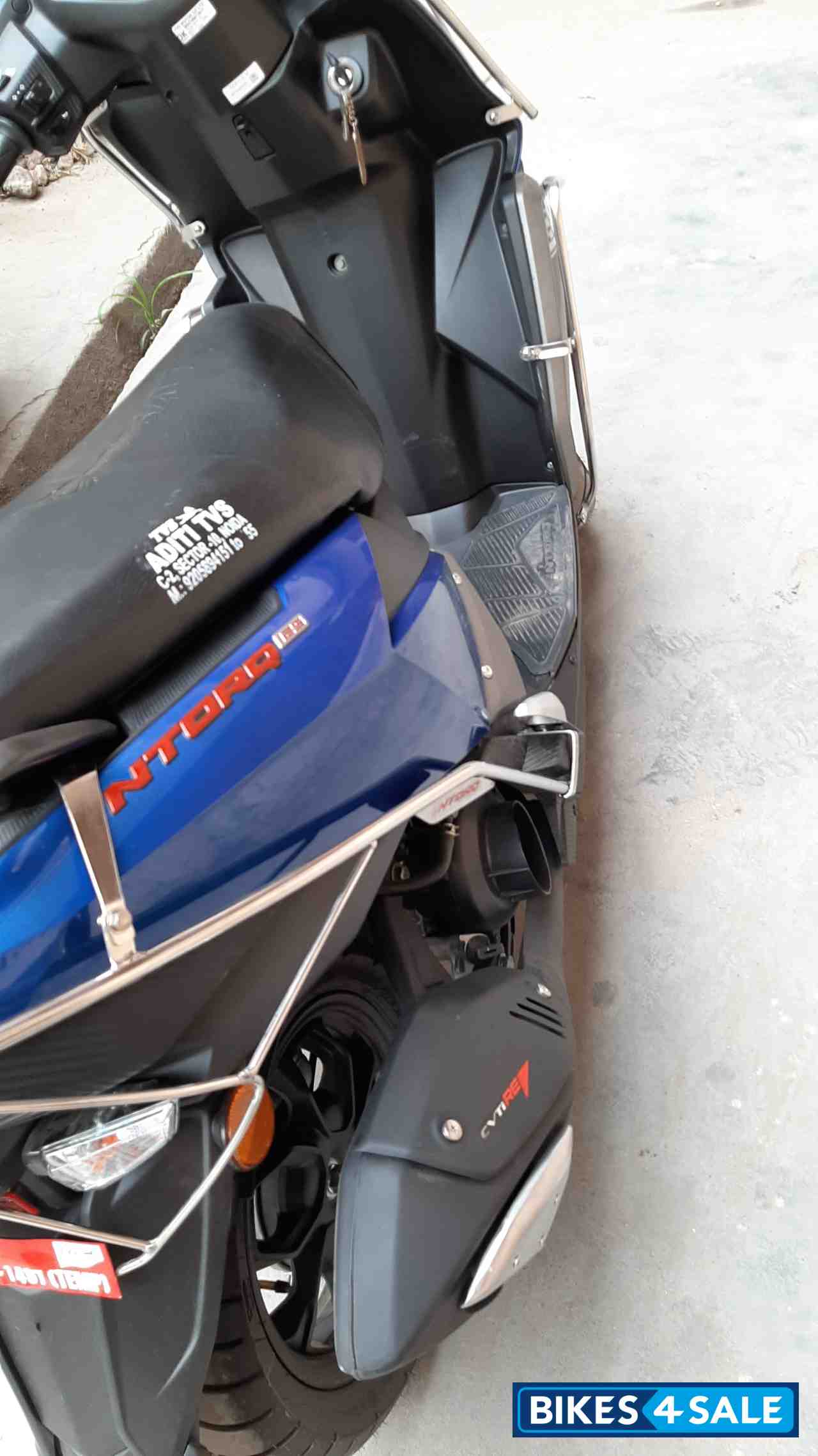 Metallic Blue TVS NTORQ 125