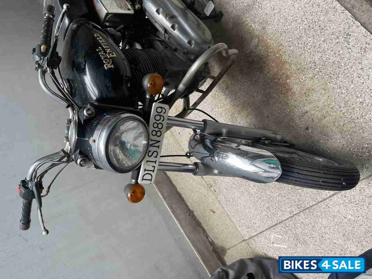 Black Royal Enfield Bullet Electra