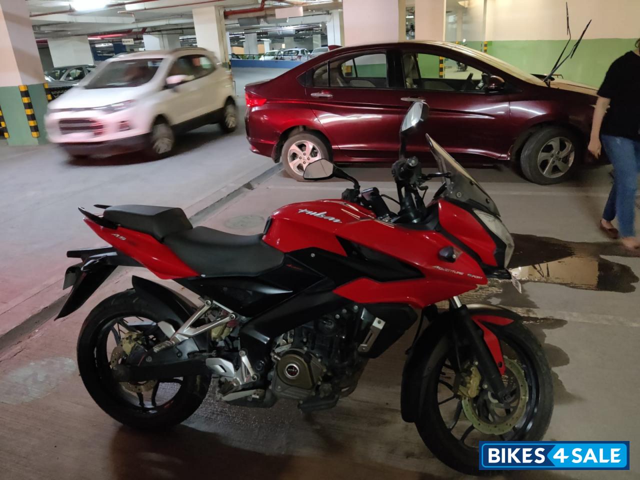 Red Bajaj Pulsar AS 200