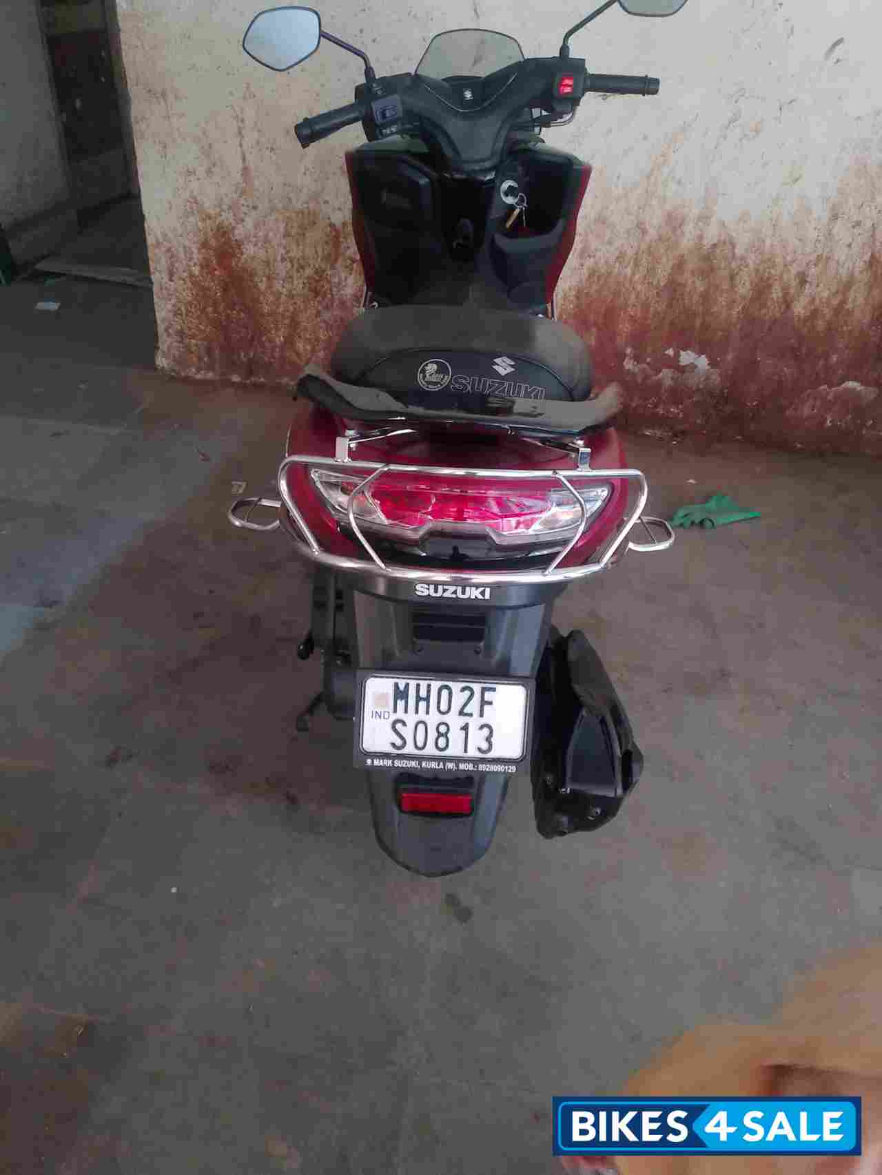 Red Suzuki Burgman Street Bluetooth Enabled
